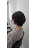 ハンサムショート×ナチュラルベージュ