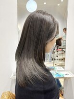 ティエラ 原宿 表参道(Tierra) ブリーチなし透明感カラーオリーブグレージュ