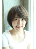 骨格補正ショートボブ♪