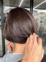 ランズ(LANDS) 【LANDS】40代ヘア/50代ヘア/丸みショート/前下がりショートボブ