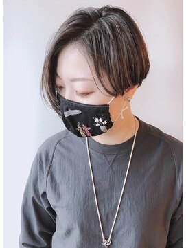 モリオフロムロンドン 原宿本店(morio from London) 【morio 原宿】7:3パートのショートヘア