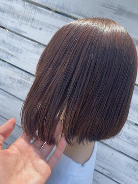 アンドビー(&b.) ツヤボブ+オレンジスカーレット