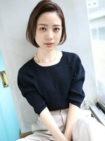 バース(BIRTH) 天神【BIRTH】前下りボブブリーチなしアッシュかきあげバング19