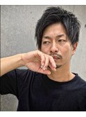 ワイルド系ショートアップバングヘア