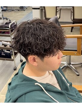 ブライト(Bright) 刈り上げマッシュ＋波巻きスパイラル