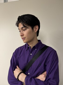 ノラ シブヤ(NORA) メンズナチュラルストレートパーマ　七三分け　ビジネスヘア