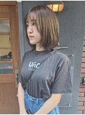 大人ナチュラルくびれボブ◆ベージュカラー【uiicumeda sachi】