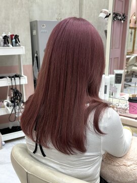 リー 梅田(Lee) ブリーチ1回~/ピンクベージュカラー