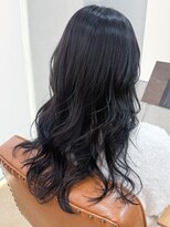 メロウ 神戸三宮(mellow)&nbsp;ブルーブラック × 巻き髪