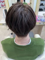 アッシュ 仙川店(Ash)&nbsp;センターパートウルフヘアフェザーパーマ毛流れニュアンスメンズ