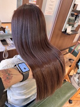 ヘアーズ マーブル(hairs MARBLE) 髪質改善×チェリーレッド◎うるツヤロング