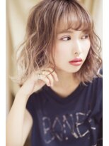 ニコ(NiCO)&nbsp;【NiCO 八戸】無造作 カール ふわミディ フェミニンボブ ♪