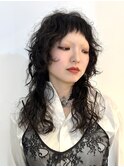 カーリーパーマ/ウルフパーマ/マレットヘア