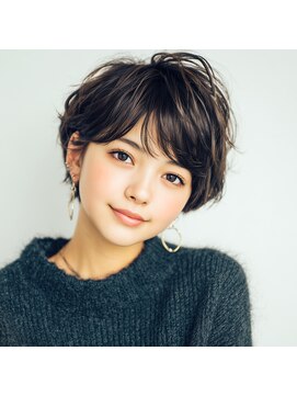 モンド ヘアクリエーション 新栄店(monde hair creation) 【monde】マッシュショート×黒髪×シースルーバング