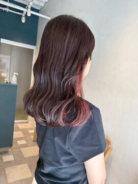 ルウ 押上(rue) 〈押上 半個室〉インナーカラー コーラルピンク