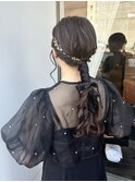 金箔×リボンのローポニー