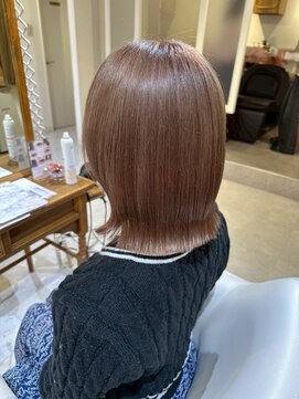 スペックホルダーミミ(Spec Holder mimi) くびれボブ×ベージュカラー8.22アプリコットオレンジ