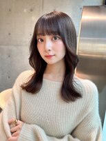 ロンドルピナス 小倉(Lond Lupinus)&nbsp;ミディアムヘア暗めカラー/デザインカラー/フェイスフレーミング