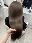 クラゲヘアー/小顔に見せるヘア/ココアベージュ/梅田