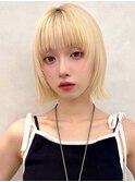 ショート/ボブ/髪質改善/脱白髪染め/白髪ぼかしハイライト