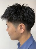 MEN'S HAIR/ブルーブラック/フェザーパーマ/錦糸町