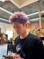 エディ(Edy)&nbsp;メンズスパイキーショートケアブリーチダブルカラー眉毛カット