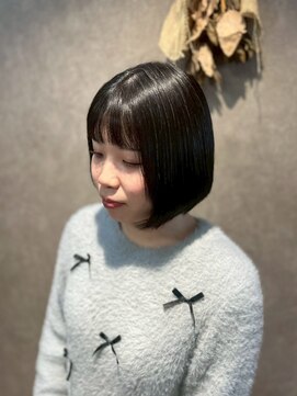 パーミル ヘア クマモト(permille ‰ hair Kumamoto) ボブ×ブラック