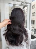 ブリーチなしダブルカラーワインレッド