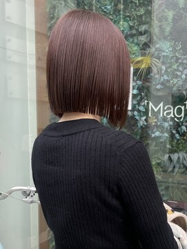 マグサロンギャラリー(Mag salon gallery) ◎ミニマルボブ×外ハネボブ◎こなれ感×イメチェン