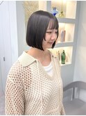 【mischハザマ】収まり◎髪質改善ストレート×ミニボブ