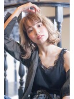 ケイト(kate) 【kate】大宮 ミルクティーベージュ×大人可愛いゆるふわボブ