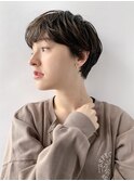 耳かけショート×アッシュベージュブラウン＊fukuda