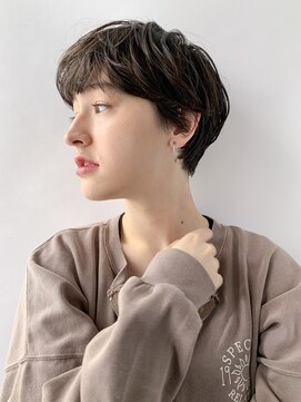 ヴェルダ 池袋店(verda) 耳かけショート×アッシュベージュブラウン*fukuda