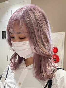 ベレーザ 渋谷(BELEZA) ba195ニュアンスカラー2wayバングヴェールカラーオン眉ショート