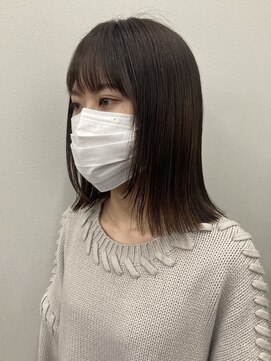 コード 四条河原町駅店(CHORD) 京都 河原町 美容室 顔まわりレイヤー 切りっぱなしボブ