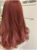 20代シースルーハイライトラベンダーカラーナチュラルストレート