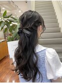 綺麗めハーフアップ