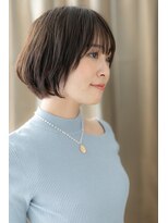 モッズヘア 上尾西口店(mod's hair)&nbsp;オン眉シースルーバング小顔前下がりボブTb3上尾20代30代40代