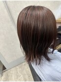 ブリーチなしで作るピンクブラウンカラー☆担当あや☆
