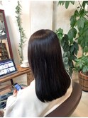 オーガニックカラー×ナチュラルロング