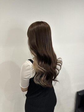 フロレゾンヘアデザインエクステ(floraison hair design exte) イヤリングカラー×プルエクステ