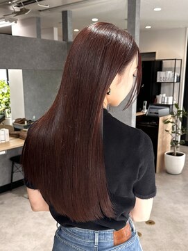 ラボヌールヘアーリアン 川越店(La Bonheur hair Lien) ワインレッドカラー×プレミアムリケラトリートメント
