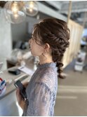 編み込みスタイル