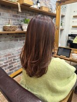 ゴーシェン 津田沼本店(Goshen)&nbsp;ロングレイヤー×明るめオレンジ