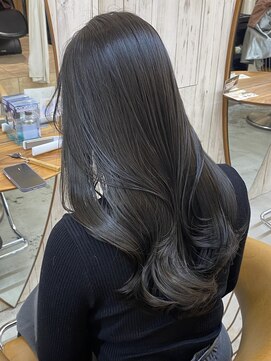 ロンドアジュール 横浜(Lond azur) イメチェン外ハネボブ美髪ワイドバングレイヤー髪質改善縮毛矯正