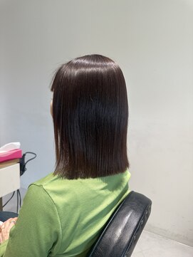 スリー(THREE) イメチェン/縮毛矯正/美髪/艶髪/外ハネボブ/美髪/蟹江