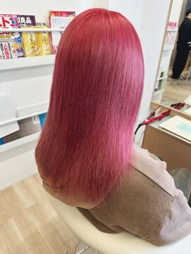 エン(eNN) ダブルカラー・チェリーピンク・ブリーチデザイン・ケアブリーチ