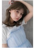 #75/イメチェン/ホワイトブロンド/外ハネボブ/ワイドバング/仙台
