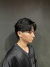 メンズカット＋フェーザーパーマ
