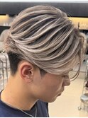 メンズバレイヤージュハイライトセンターパート